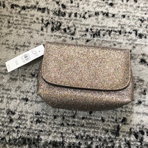 LOFT Handbags - NWT Loft Glitter Clutch